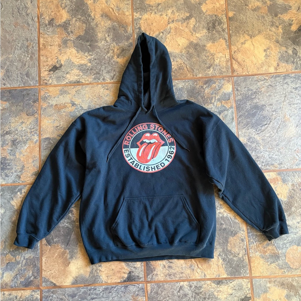 Gildan Black Rolling Stones Hoodie